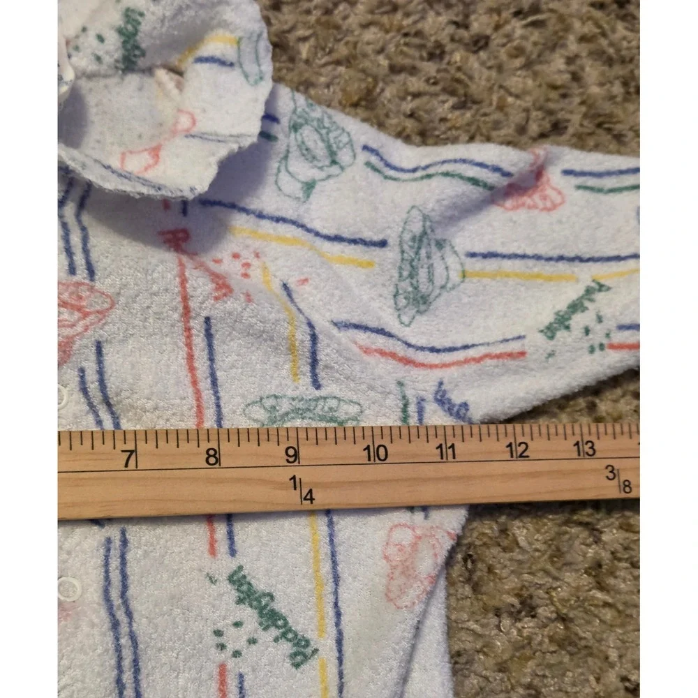 Vintage‎ Paddington Bear Striped Bear Sleeper Baby Size 18 Months Multicolor